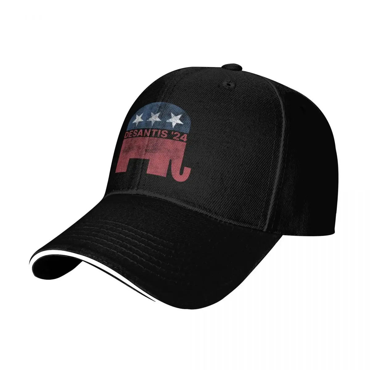 Ron Desantis 2024 For President Republican Elephant Vintage Election Sign Baseball Cap Men Women Casual Summer Sport Sun Cap