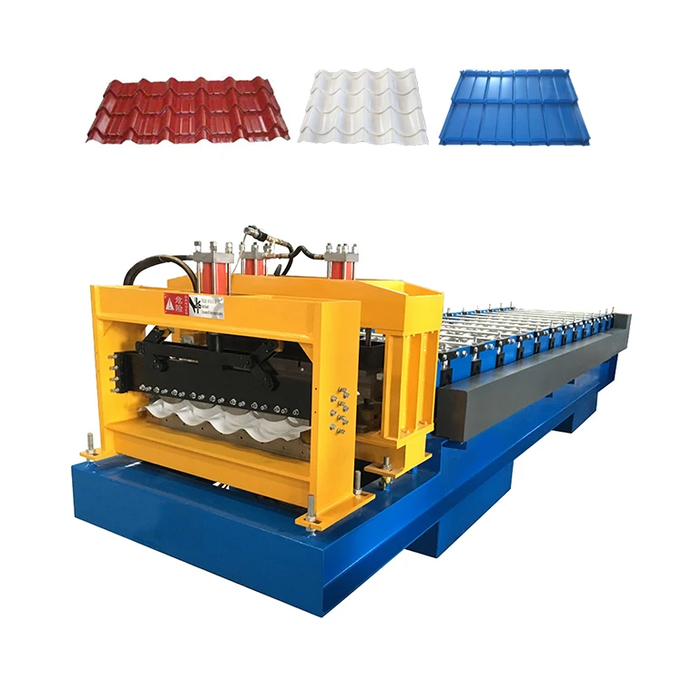 Tile Profile Metal Galvanized Roofing Panel Glazed Iron Sheet Making Roll Forming Manufacturing Machine Factory Price