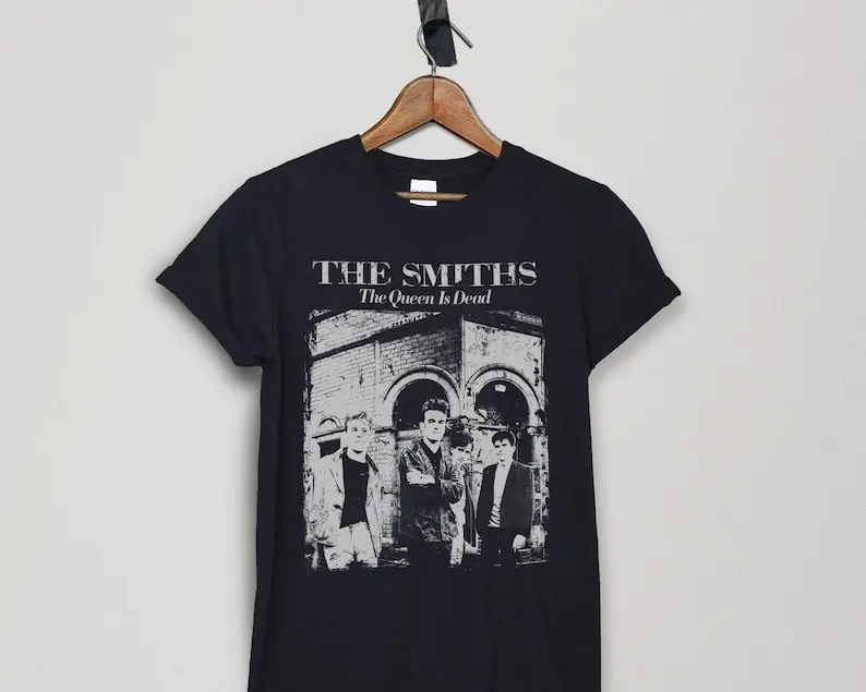 The Smiths Shirt The Queen is Dead T-shirt, Vintage Morrissey Black Unisex Tshirt.