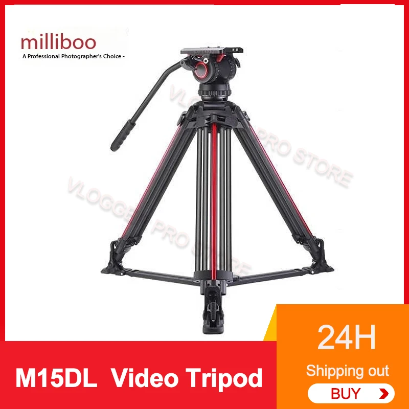 miliboo M15DL Multi-position Camera Tripod Professional Carbon Fiber Stable Camera Tripod For Outdoor Video Movie Shooting