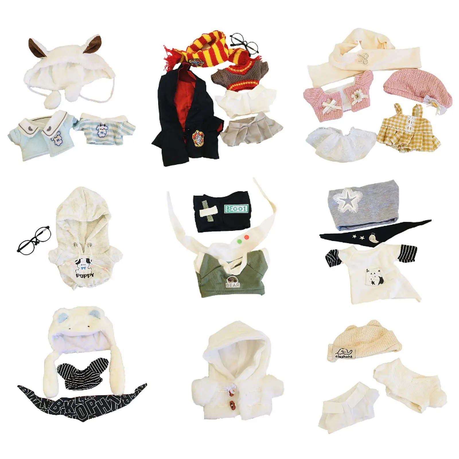 

Dolls Clothes, Casual Outfits Accessories, Handmade Costume for 20cm Dolls Dress up Birthday Gifts