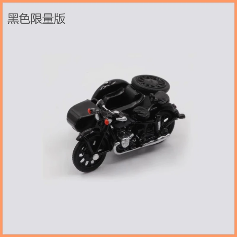 Perka Diecast 1/64 Scale 750 Side Three Wheeled Motorcycle Alloy Simulation Model Boy Gift Toys
