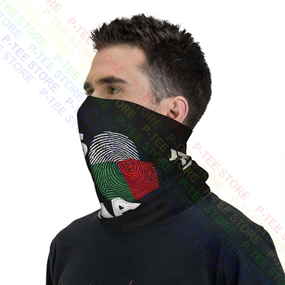 Patriotism Flag Pride Patriot It\'S In My Dna Madagascar Neck Gaiter Bandana Scarf Face Mask Breathable