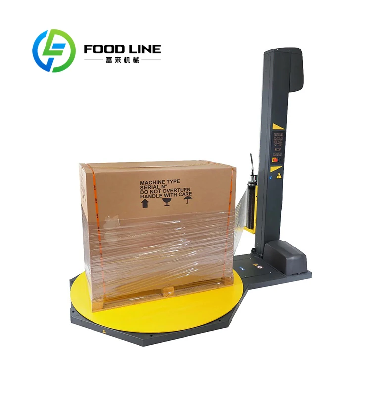 High Quality Electric Auto Wrapping Pallet Machine Stretch Wrapping Machine for Food Beverage Textiles Daily necessities Foil