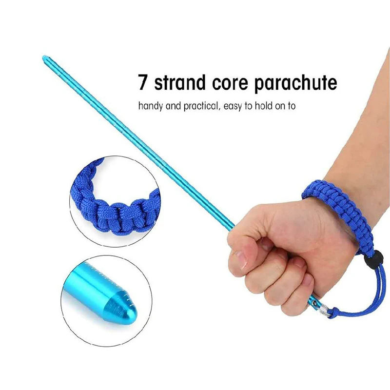 35cm Diving Stick Aluminum Alloy Noise Maker Rod Pointer with Adjustable Wrist Lanyard Diver Underwater Signaling Devices