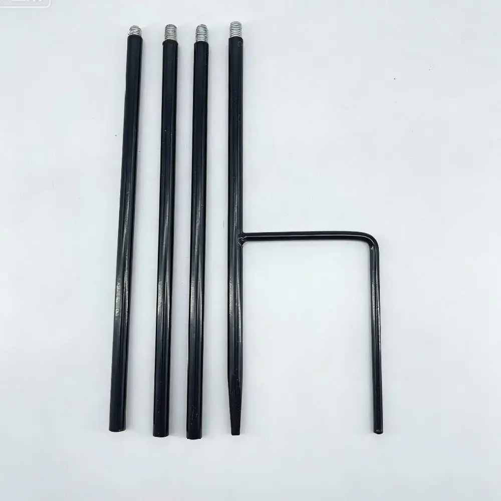 Decorative Iron Shepherd Hook Metal Garden Stake For Outdoor Lantern Hanging Detachable 81cm Plant Stand Craft Tool