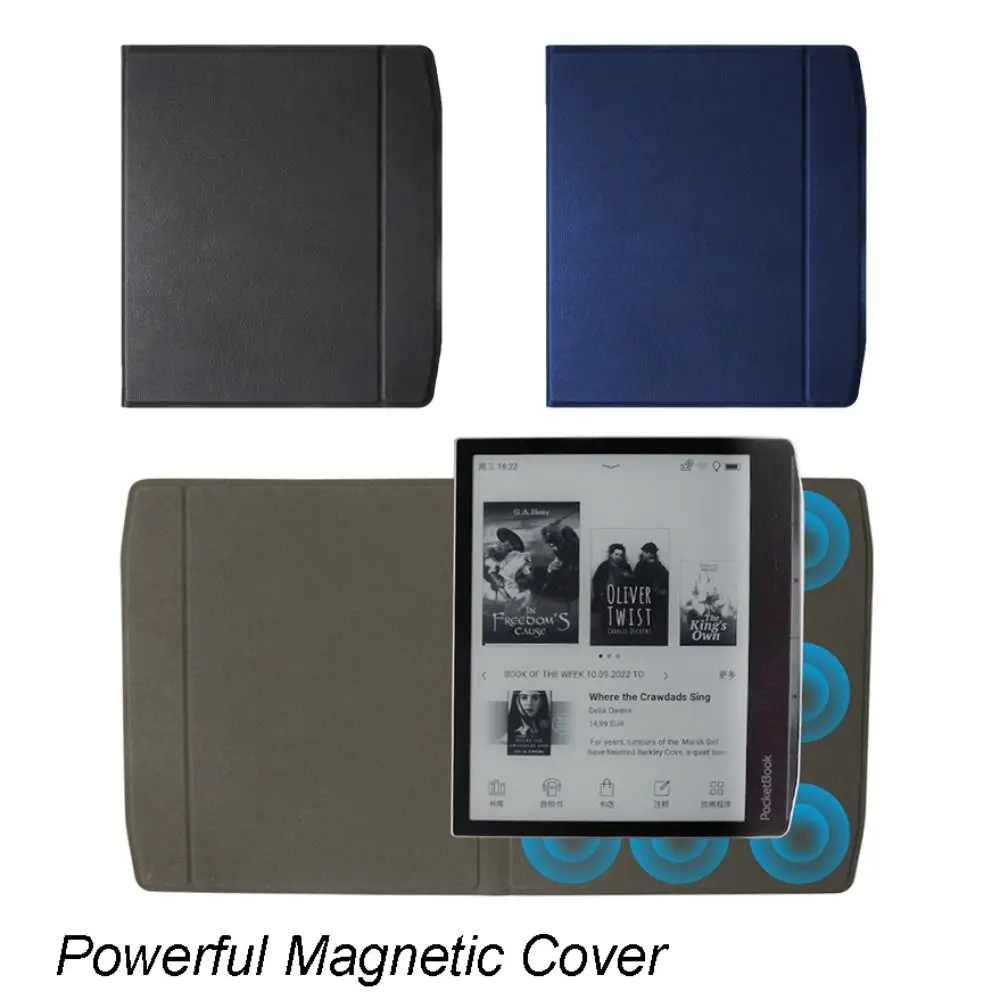 Auto Sleep/Wake 7 Inch Magnetic Protective Case Anti-fall Leather E-Reader Case Microfiber Lining for Pocketbook Era 700