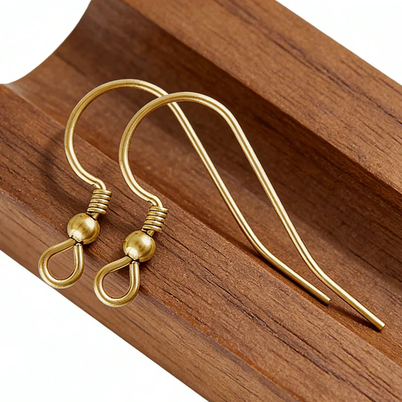 Wire with 2mm Bead 14K Gold Filled Ear for DIY Jewelry Making Handmade Earrings Accessories