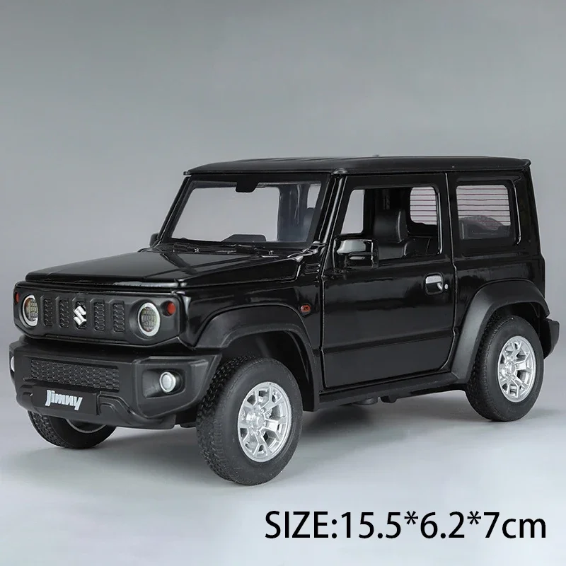 

1:24 модель автомобиля SUZUKI Jimny из сплава, Литые металлические внедорожники, модель автомобиля, имитация звука и фотоколлекции, детская игрушка в подарок