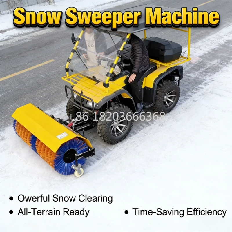 Customized Powerful Snow Sweeper For Commercial Areas With Strong Discharge
