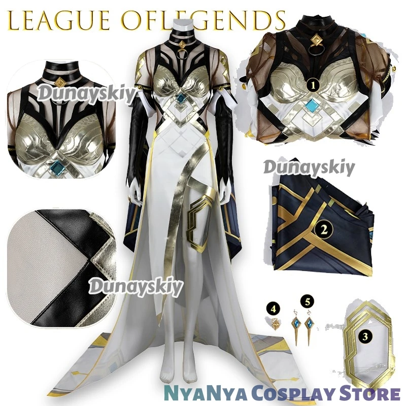 

LOL Косплей Mel Piltover Councilor Cos Косплей 코스 миллиард Игровой персонаж Ролевая игра Наряд Хэллоуин Ролевые Рождество