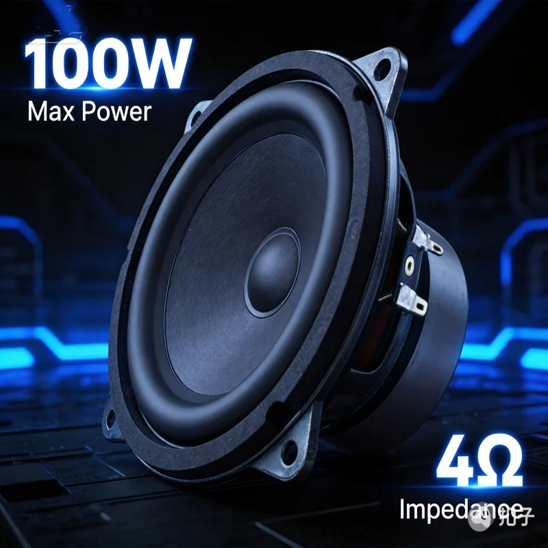 High power 6.5-inch subwoofer 4 Euro 100W speaker DIY speaker with ultra long stroke and powerful low frequency