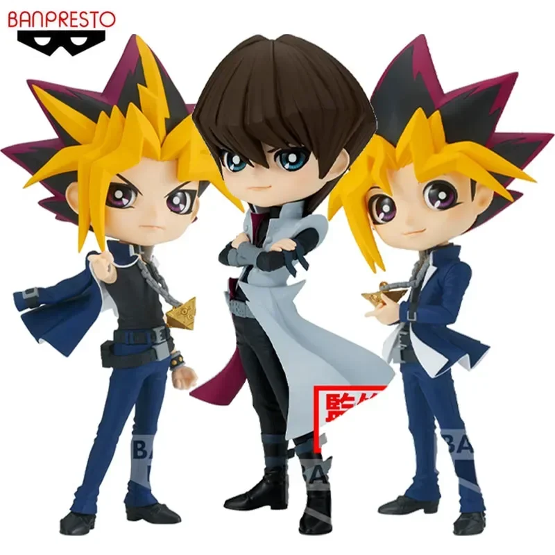 

Bandai Original Q posket Duel Monsters Anime Figure Kaiba Seto Yami Yugi Mutou Yuugi Action Figure Toys for Boys Kids Gifts