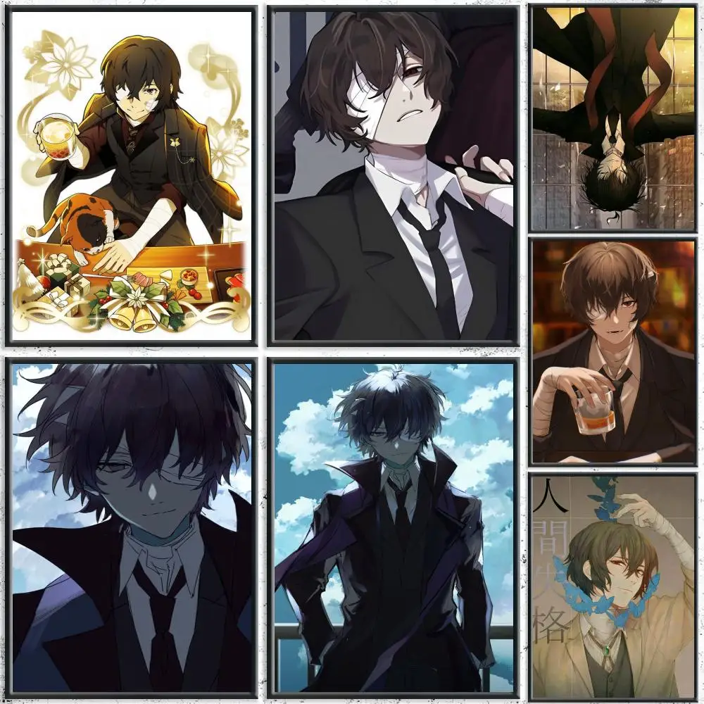 Popular Anime B-Bungo Stray DogsS Poster HD Self-Adhesive No Residue After Removal Ideal for All Kinds of Wall Decor