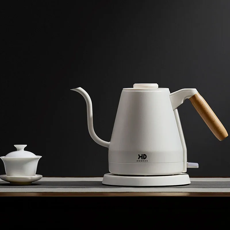 1500W Teko Listrik Gooseneck มือ Brew กาต้มน้ำกาน้ำชา304สแตนเลสสตีลเรียวปากกาแฟมือหม้อชง800Ml