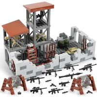 WW2 Army Military Base Model Building Kits Boys Toys Military Mini Army Supplies Guns Building Blocks Sets