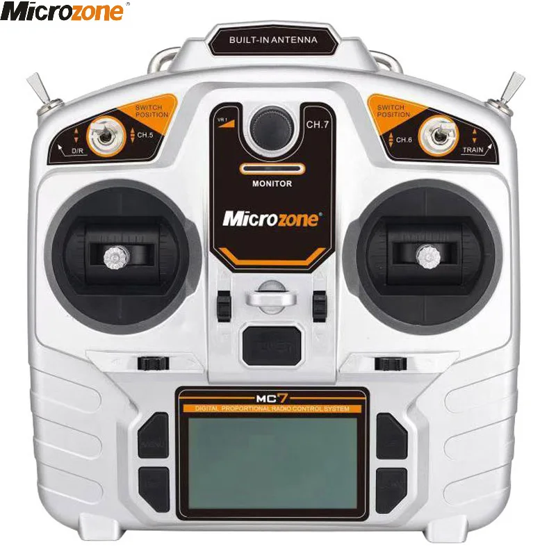 MicroZone MC7 2.4G Controller Transmitter With MC8RE Receiver Radio System for RC Airplane Drone multirotor Helicopter VS MC6C