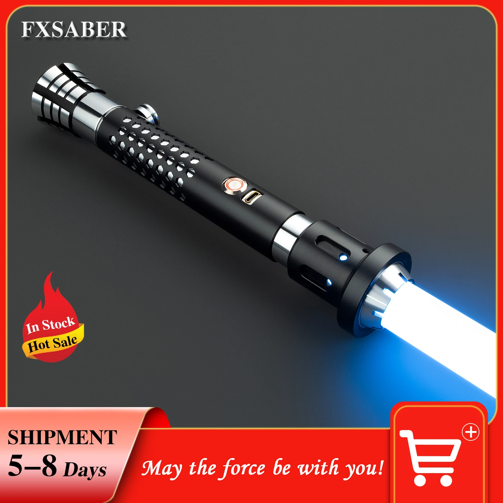 

FXSABER Smooth Swing Light saber 15 RGB Colors Changing Cosplay Toy lightsaber of star the war for Adults Cosplay