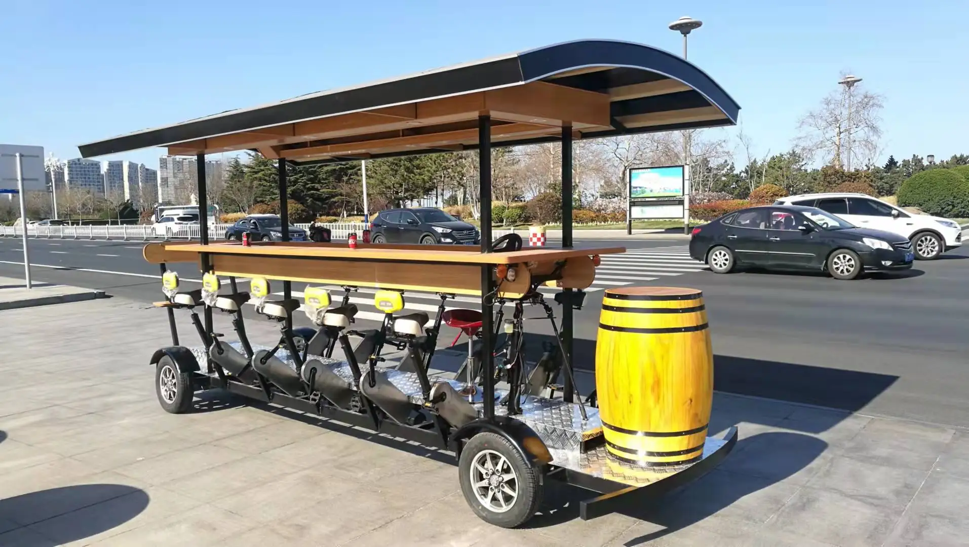 Beer Bar Scenic Fitness Sightseeing Mobile Cycling Bike Multigiocatore Ciclismo Caffè Bike Party Car