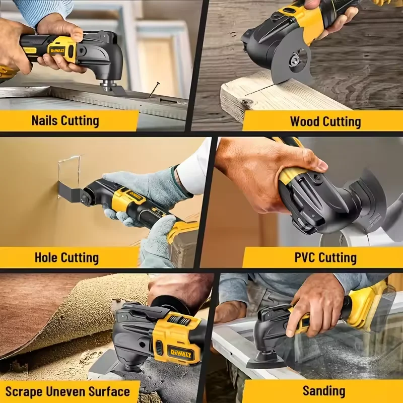 Dewalt Fast Release Oscillation Tool Brushless Multifunctional Tool Refurbisher Electric Trimmer Compatible with 20V Battery