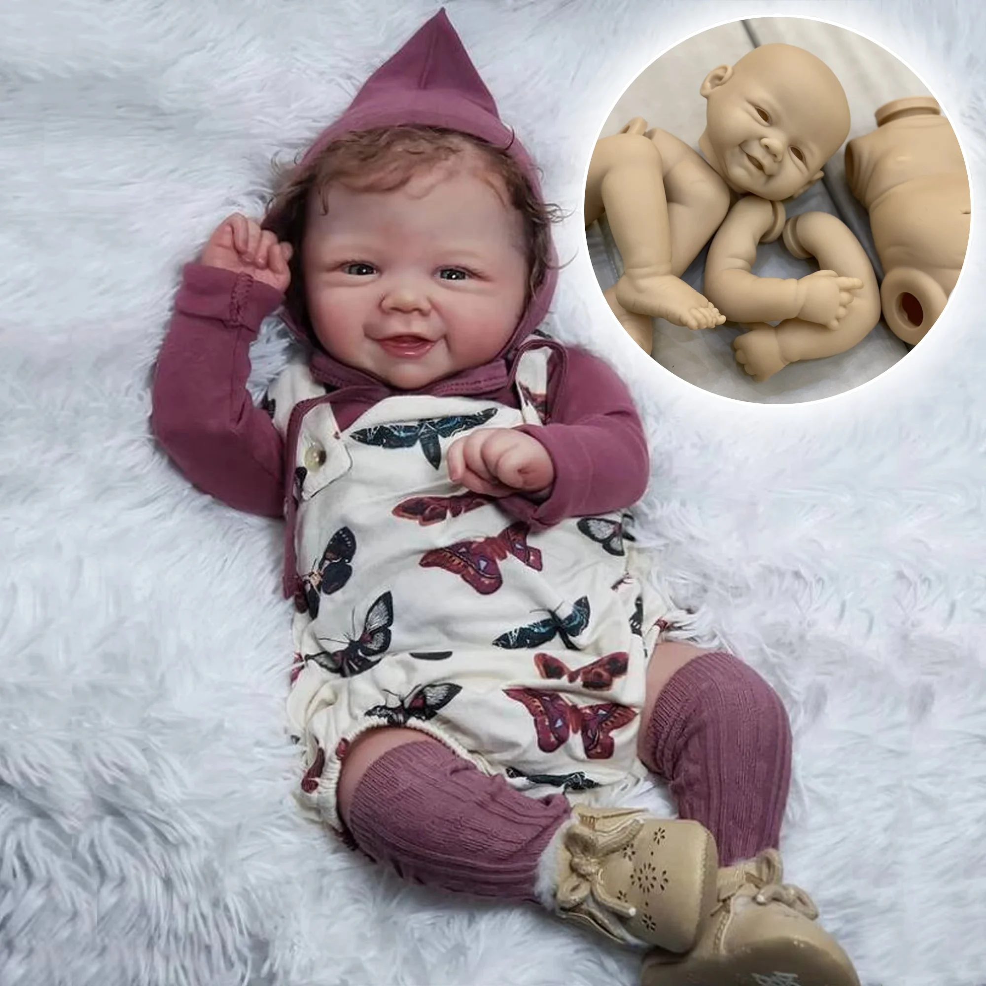 

Наборы кукол Vivienne Bebe Reborn, 45 см, виниловые куклы «сделай сам», для новорожденных девочек/мальчиков, подарки для детей