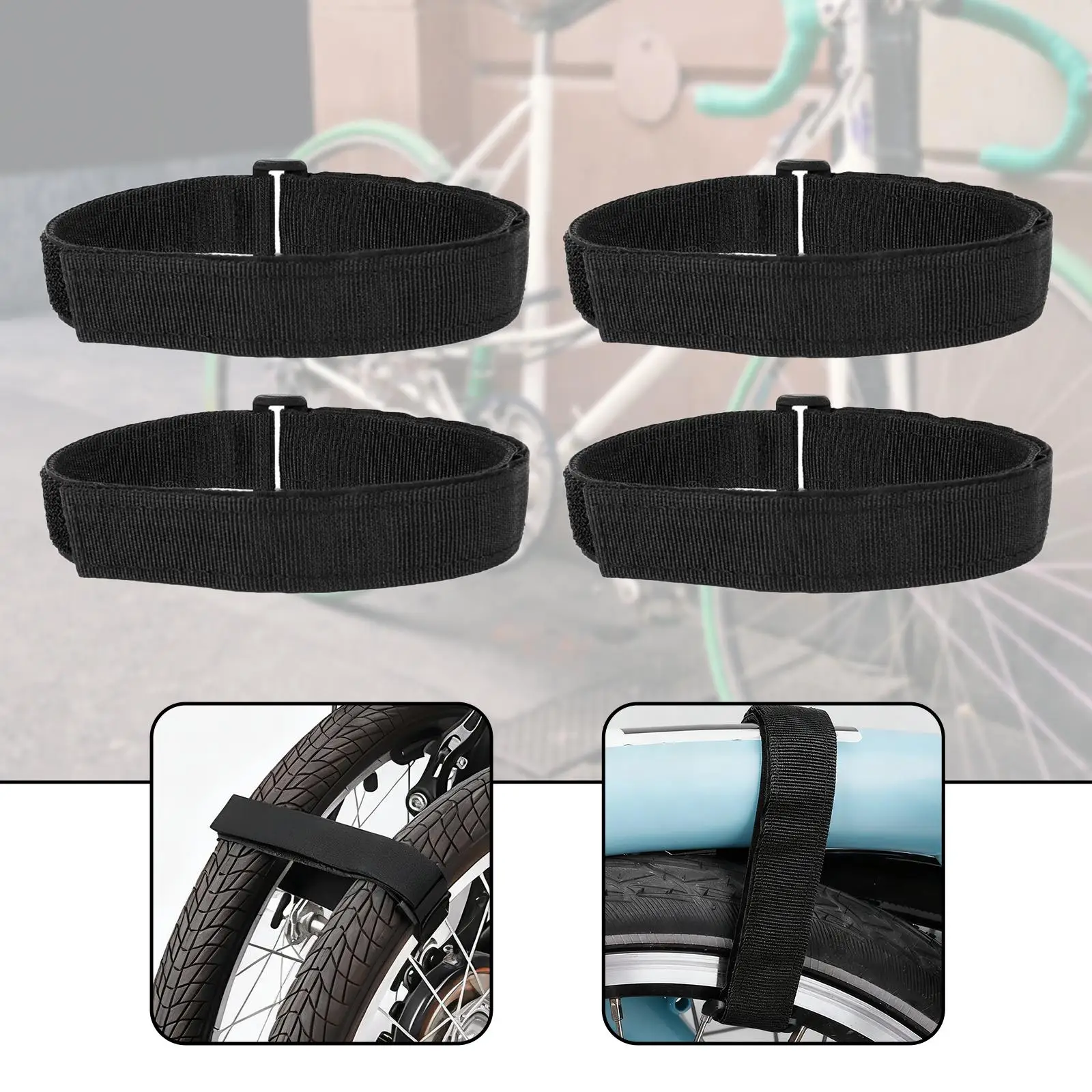 4x Bike Rack Straps Stabilizing, Cycling , Practical Convenient Accessories for Hoses