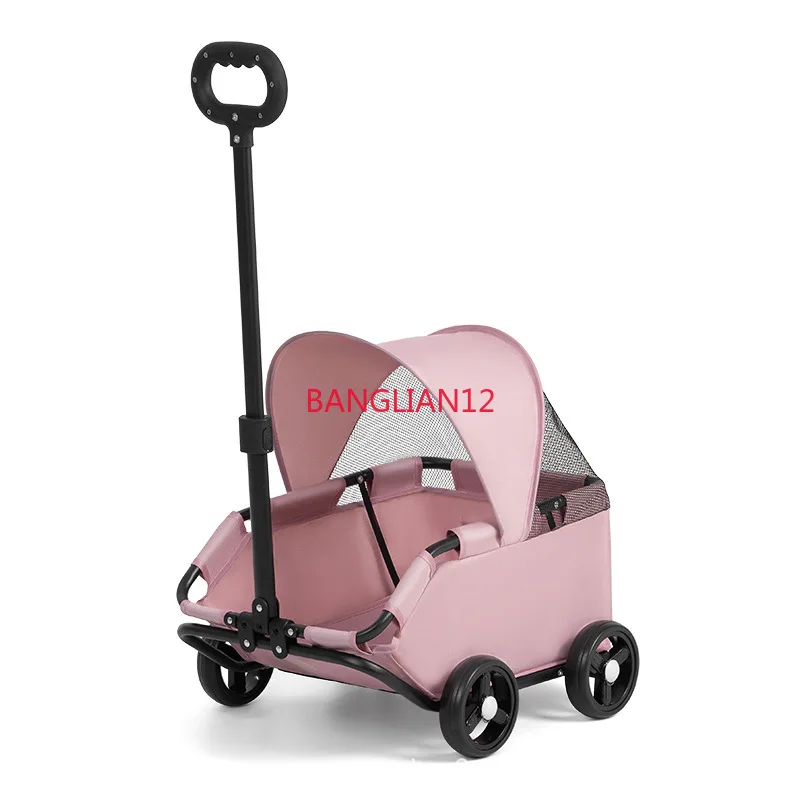

Small pet cart, go out cat dog cart, light and foldable