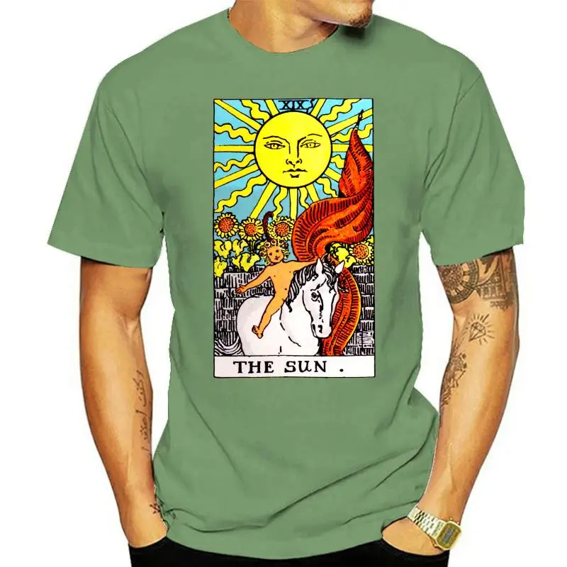 Sun Card T-Shirt Occult Divination Psychic Fortune Teller Luck