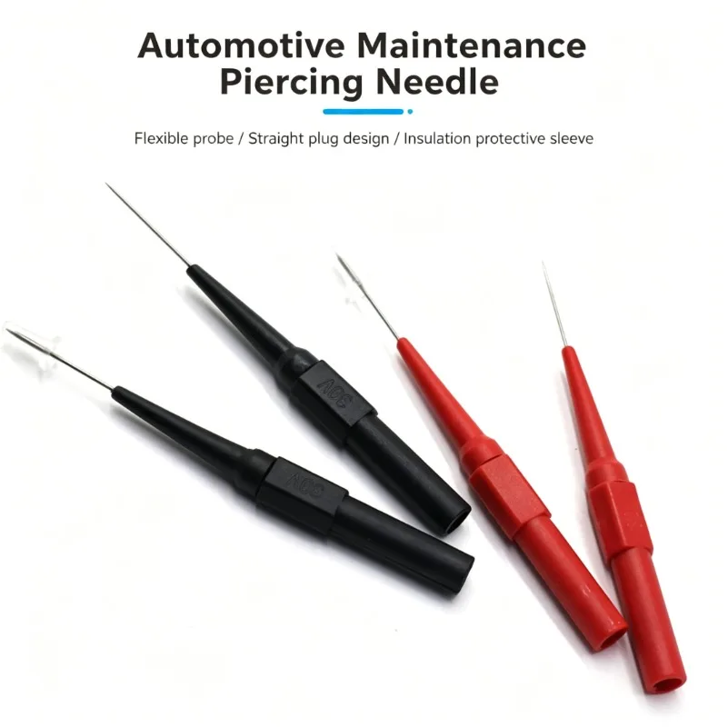 

Thick probe, auto repair test multimeter pen, high-temperature resistant wire, wire piercing test lead, back pin probe