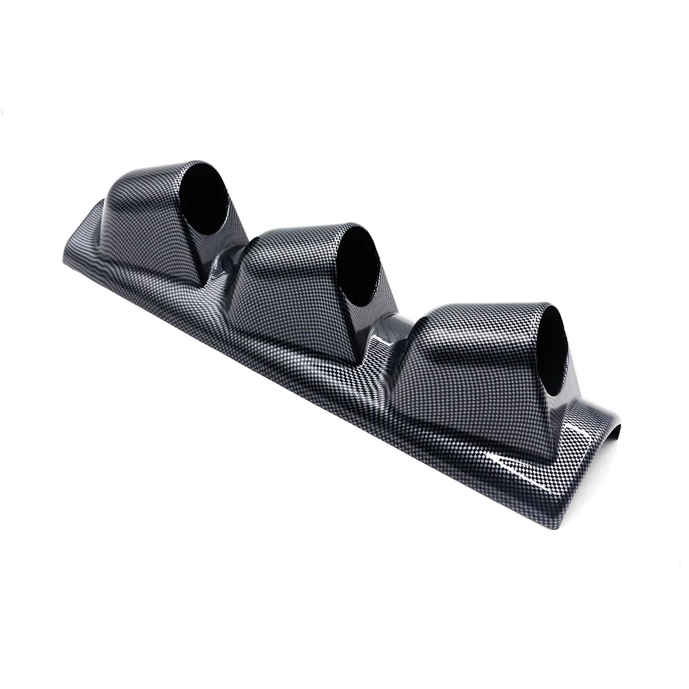 

Car Instrument Bracket 3-hole Carbon Fiber Gauge Seat 52MM Universal A-pillar Racing Left Driver Meter Cover Gauge Pod