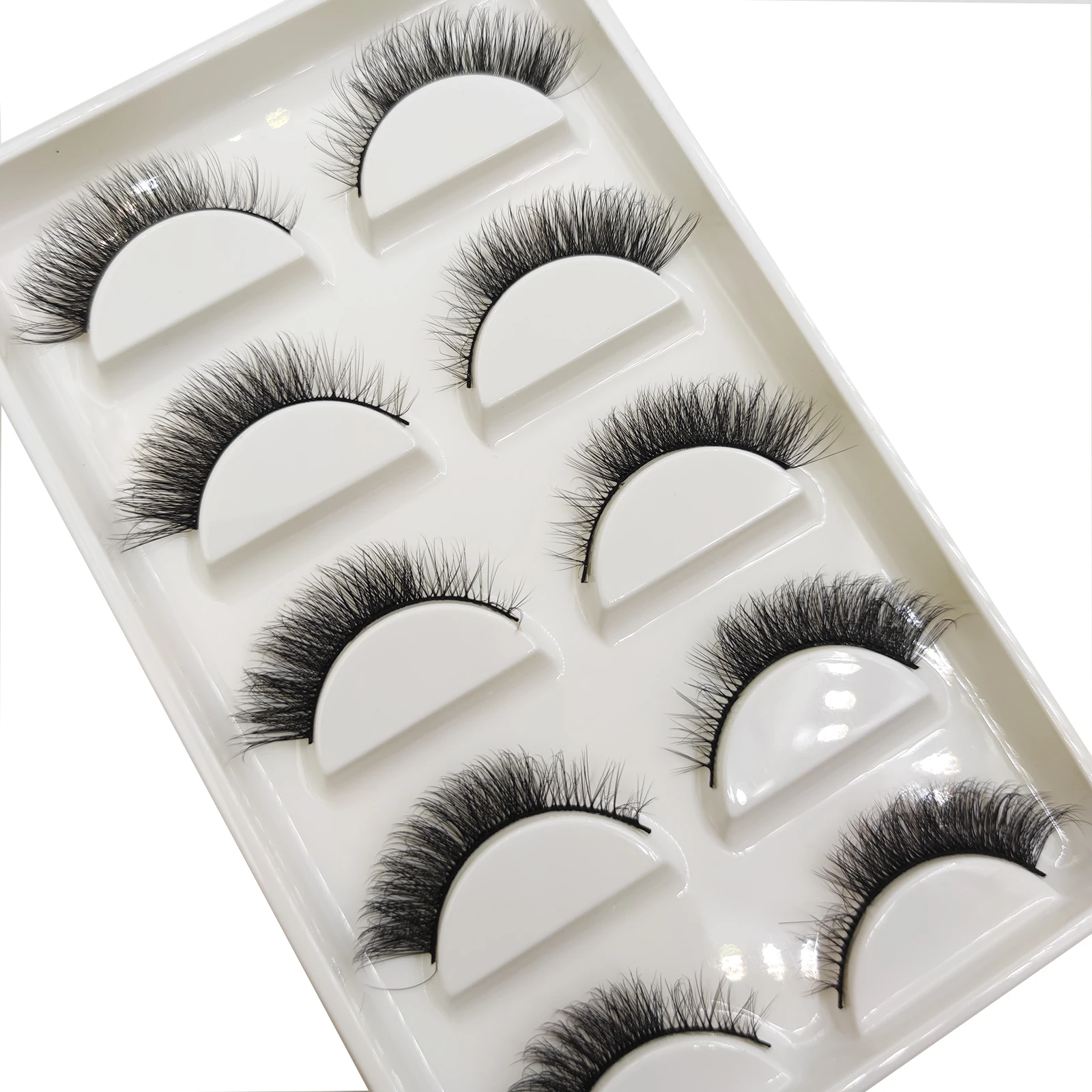 5/7 Pairs Natural Cat Eye Lashes Faux Mink Eyelashes Fake Lashes Soft Faux Eyelash Makeup maquillaje maquiagem