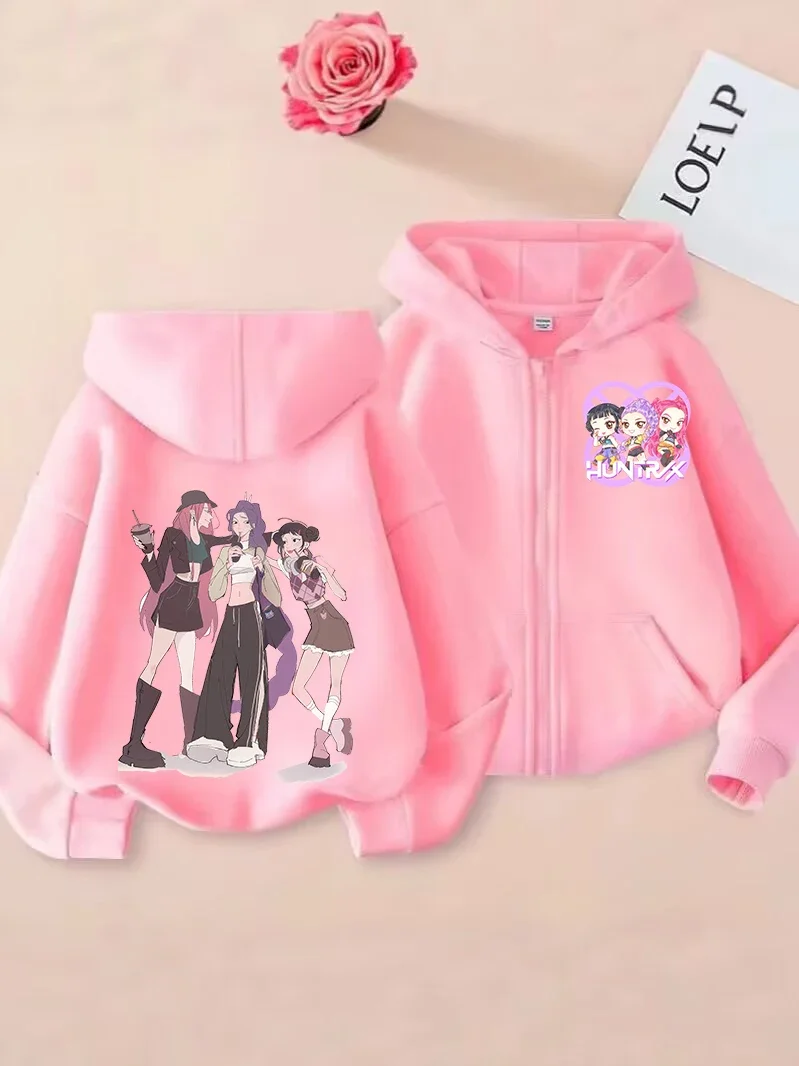 Zip Up Sweatshirts Kp-op Hoodie Children Clothes Kid Girls Boys Sweatshirt Sajaboys Zipper Hoody Baby Casual Tops