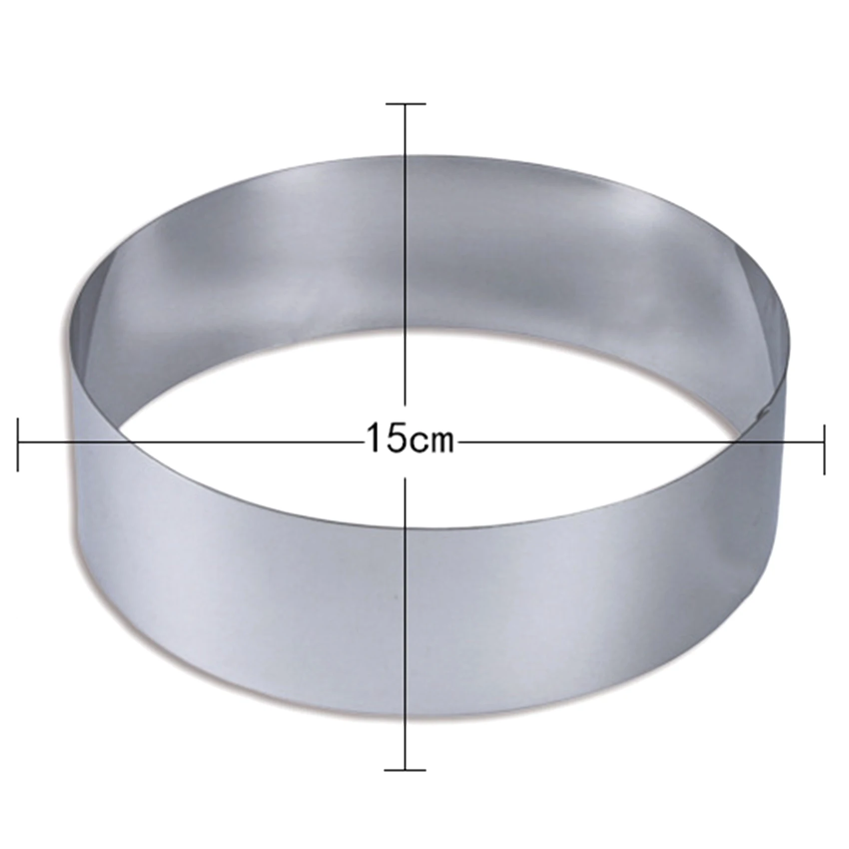 4/6/8 Inch Round Cake Mold Stainless Steel Baking Tool Cake Ring Set Biscuit Cutter English Muffin Ring DIY Tart Ring