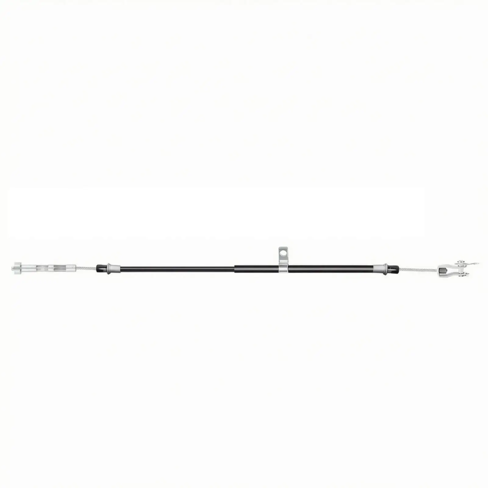 Stainless Steel Golf Cart Brake Cable with Mounting Clips and Outer Sheath Rust Resistant Brake Wire for Reliable Brake Force