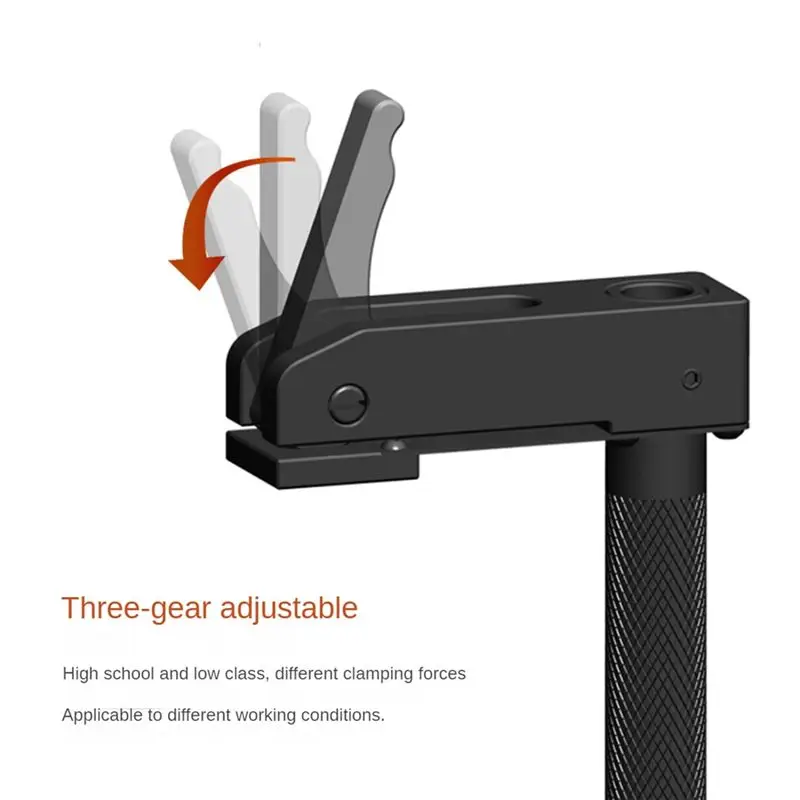ABYA ,Woodworking Fast Hold Down Bench Dog Clamp Desktop Quick Acting Hold Down Clamp Fast Fixed Clip for 19mm Dog Hole