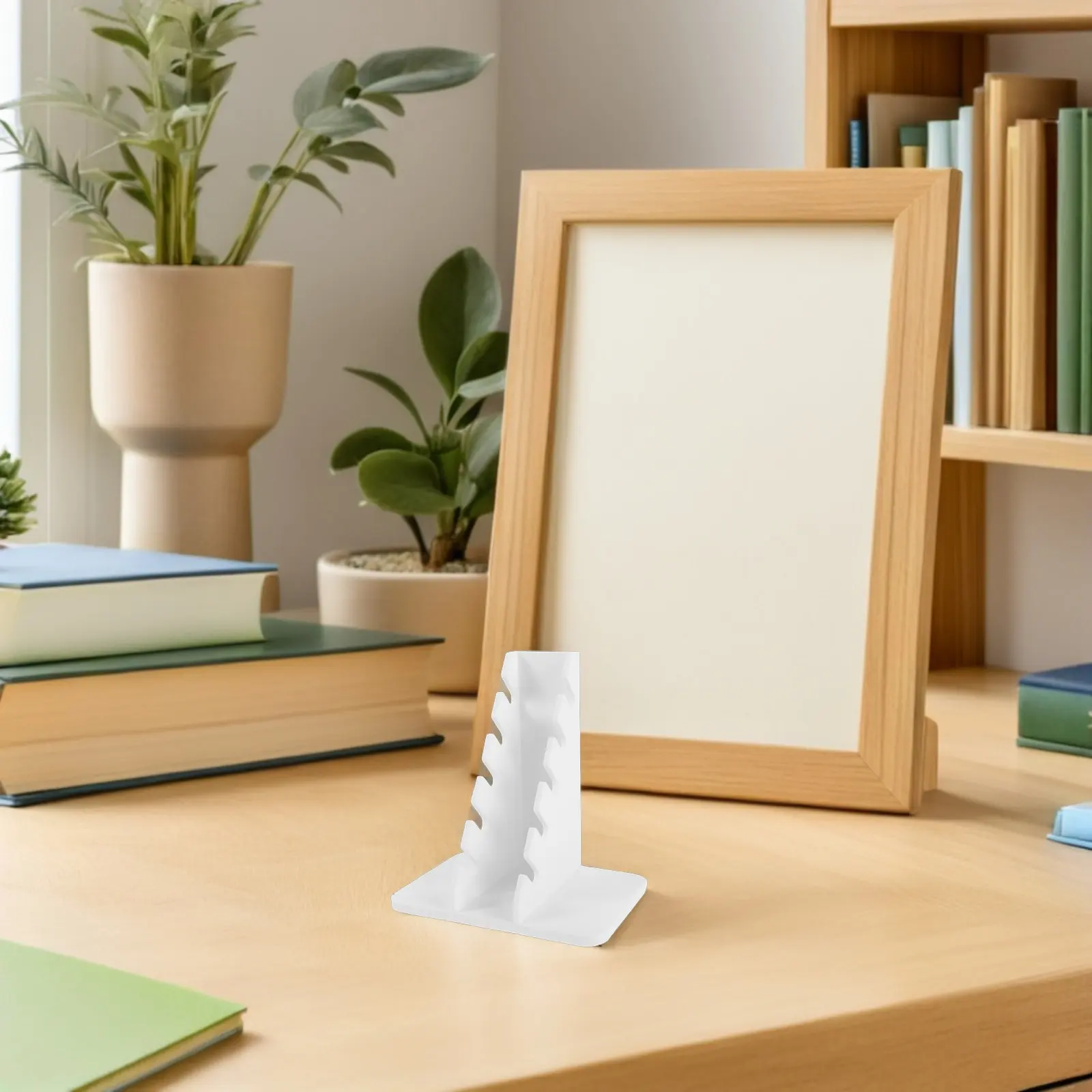 Finger Skateboard Display Rack White Plastic Desktop Holder Multi Slot Mini Board Organizer Stand