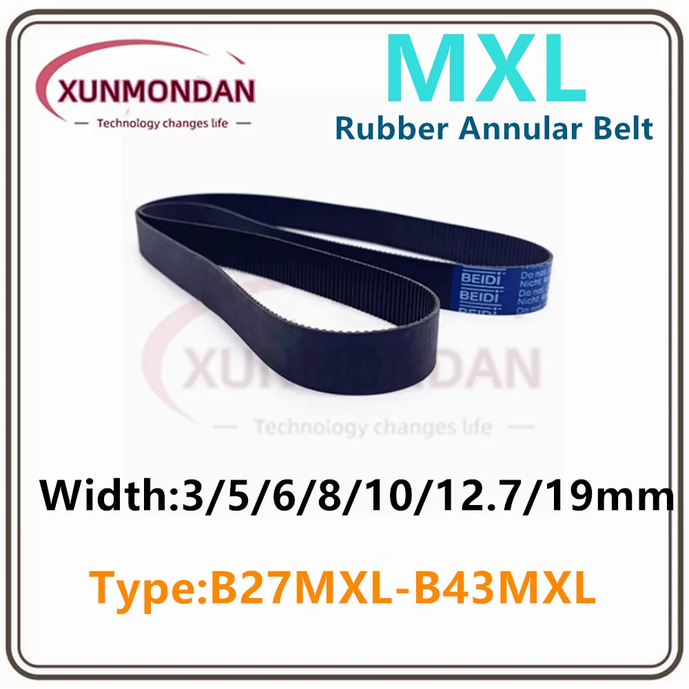 MXL High torqueTiming BeltBelt B27 B30 B31 B32 B34 B35 B37 B38 B40 B41 B42 B43 Width 3/5/6/10/19mm For 3D Printer Drive Belt