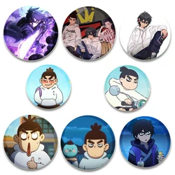 58mm Anime Scissor Seven Button Pins Cartoon Badge Round DIY Creative Enamel Brooches for Backpack Jewelry Accessories Gifts