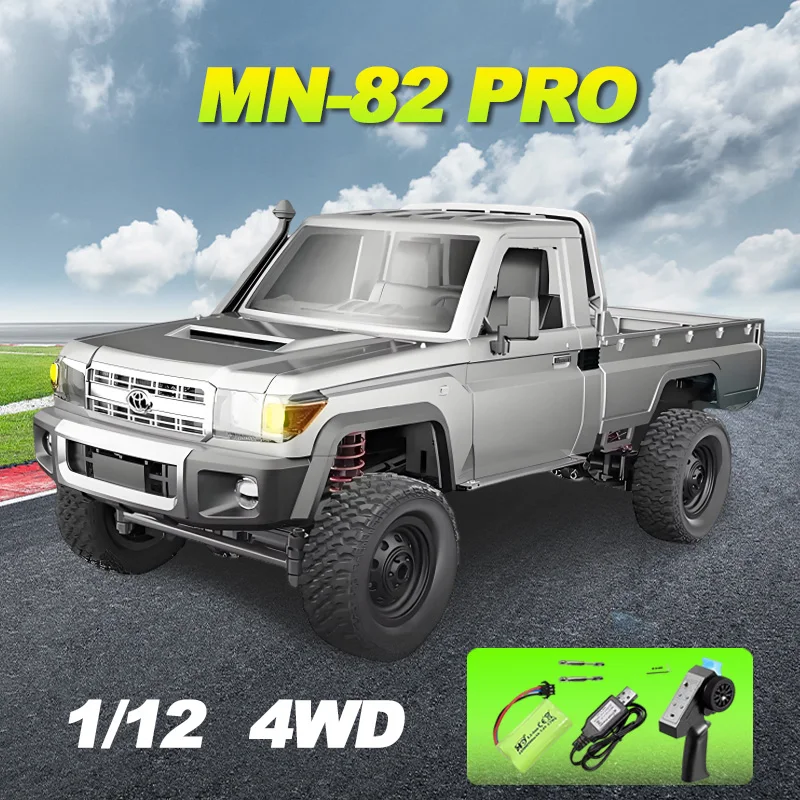 MN82 Pro RC Car 1/12 4WD Simulation Off-road Climbing Car Model Electric Remote Control Climbing Off-road Car Toy Boy Toys