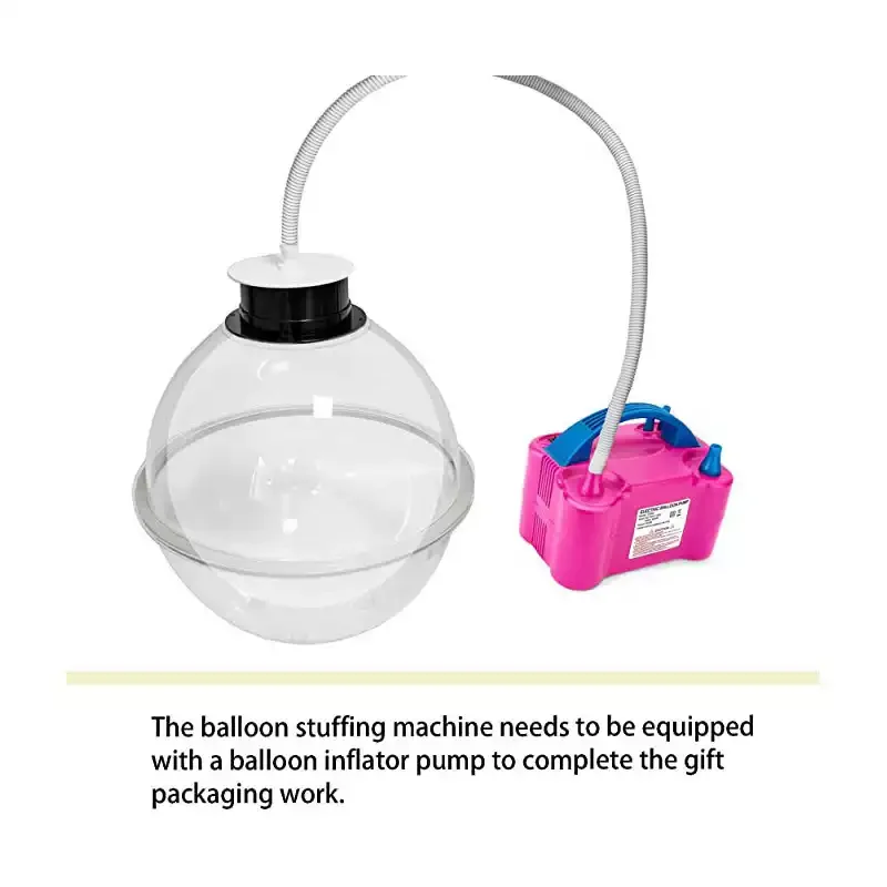 38CM Large‑Diameter Balloon Stuffing Filling Kit Universal Electric Inflator Tool for Birthday Wedding Party DIY Decoration