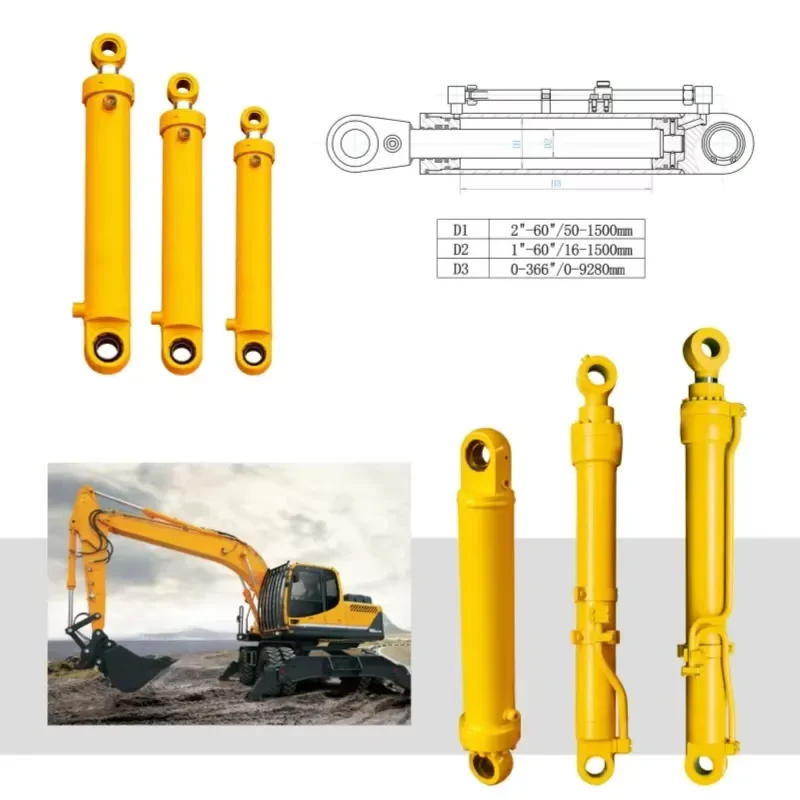 Customizable Engineering Hydraulic Oil Cylinder Jack for Bridge Building Construction