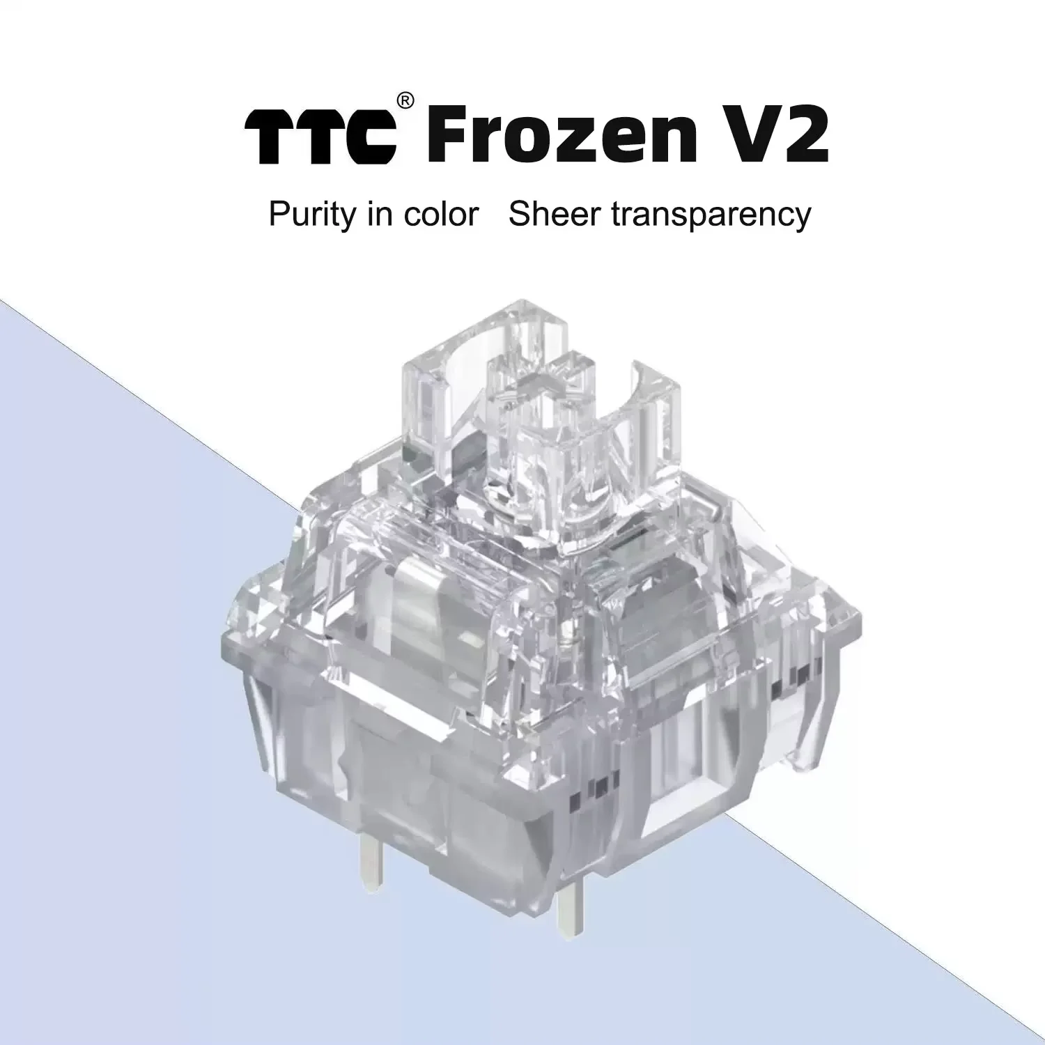 TTC Frozen Switch V2 คีย์บอร์ดเงียบสวิทช์ 3 Pins Linear 39gf RGB โปร่งใส Custom Gaming คีย์บอร์ดสําหรับ Gamer