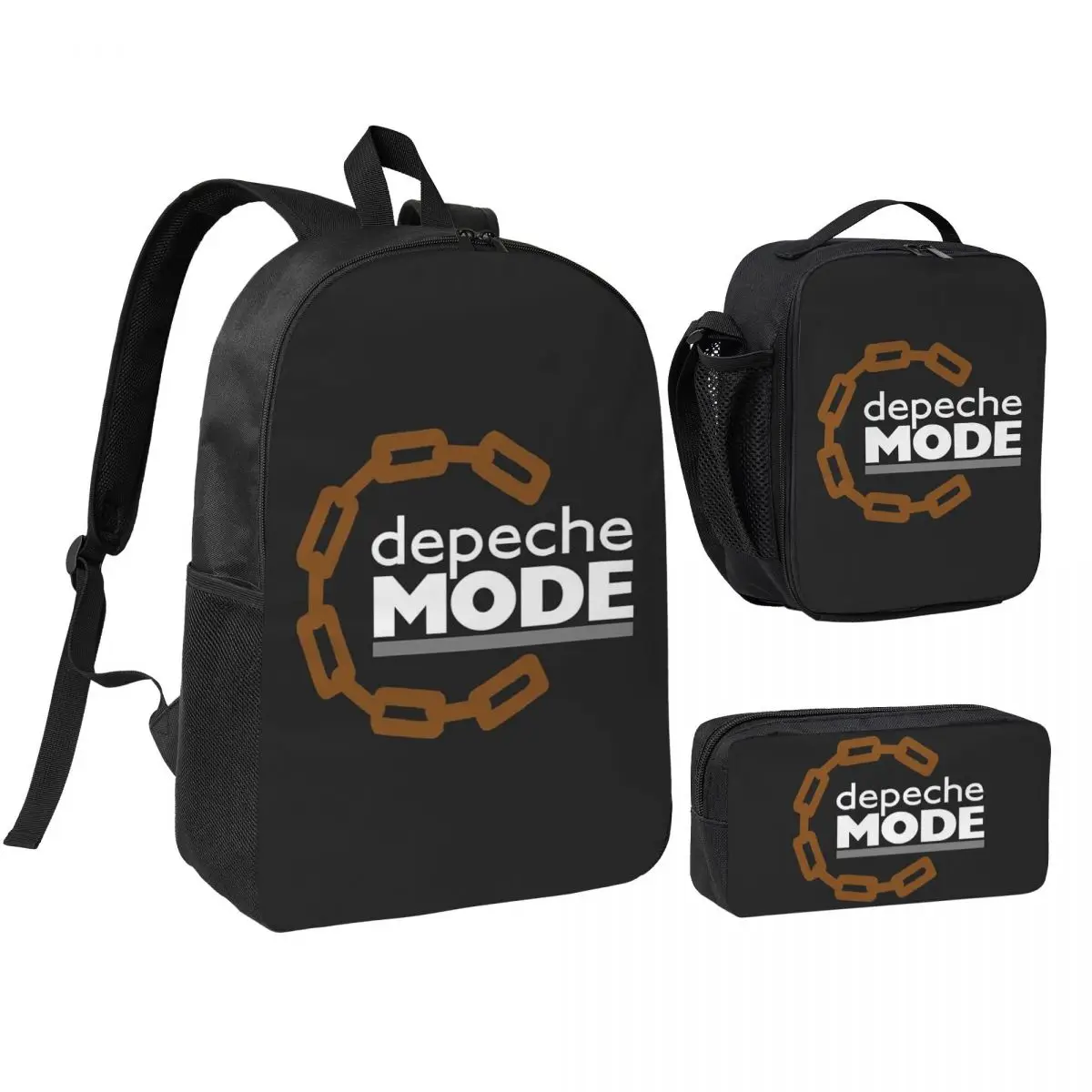 

Electronic Rock Depeche Cool Mode Backpack Student BookBag School Bag Shoulder Bags 3ps Insulated Lunch Bag Pencil Case