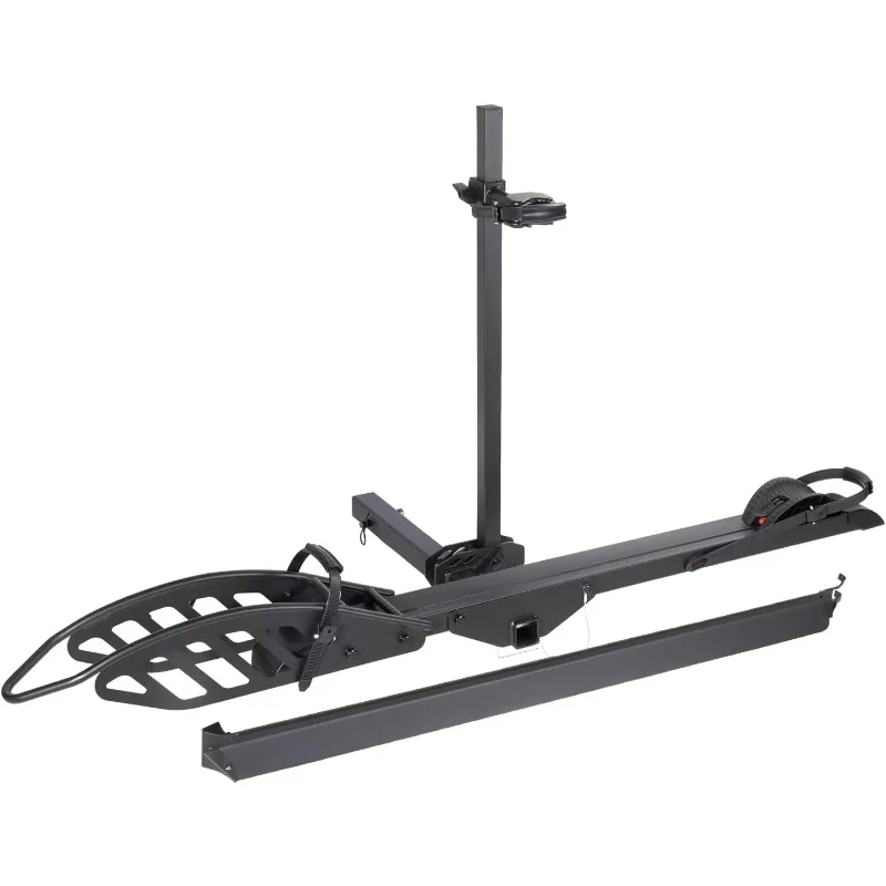 Rack with Ramp,100 lbs Capacity Single Mount Platform Style, Fits Up to 5-inch Fat Tire E-Bike Carrier Rack