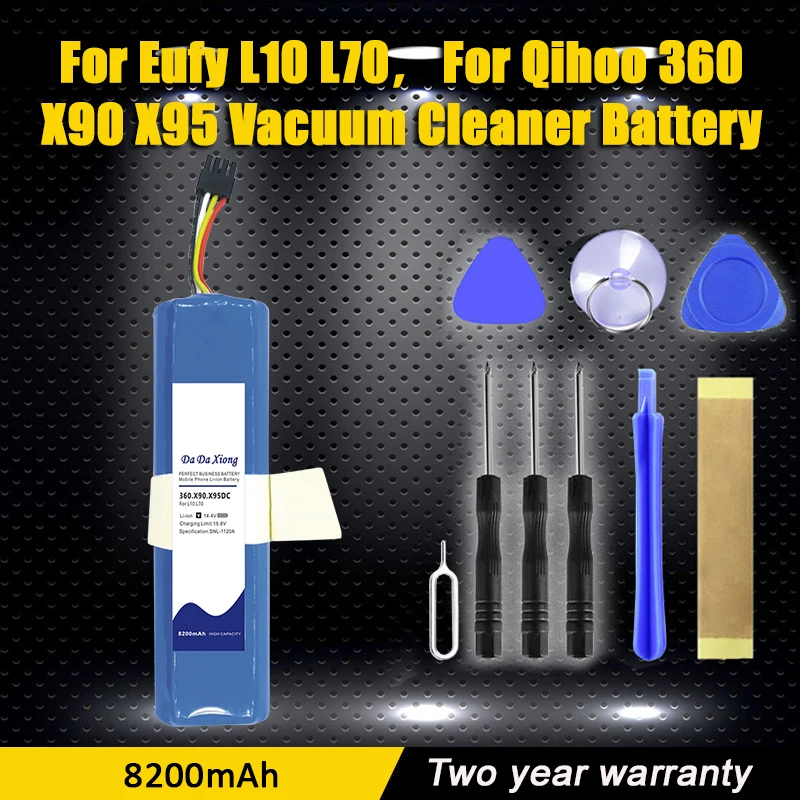 

360.X90.X95DC 8200 мАч сменный аккумулятор для Eufy L10 L70, для Qihoo 360 X90 X95 аккумулятор для пылесоса