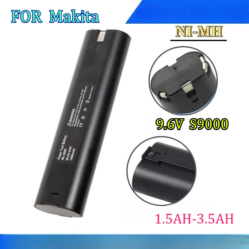 

1.5AH-3.5AH Suitable for Makita 9.6V S9000 Electric Nail Gun Electrician's Hand Drill Glass Machine Battery Life