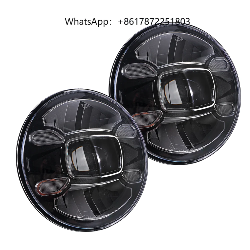 

Novel 60W 7 Round Headlights Hi/Low Beam Position/Direction Indicator Lamp for Jeep Wr-angler Jk Headlight Mounting Bracket