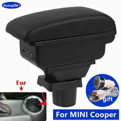 For Mini Coupe R50 Cooper S R53 armrest box for MINI Cooper R50 R52 R53 R56 R57 R58 Car Armrest storage box interior Retrofit