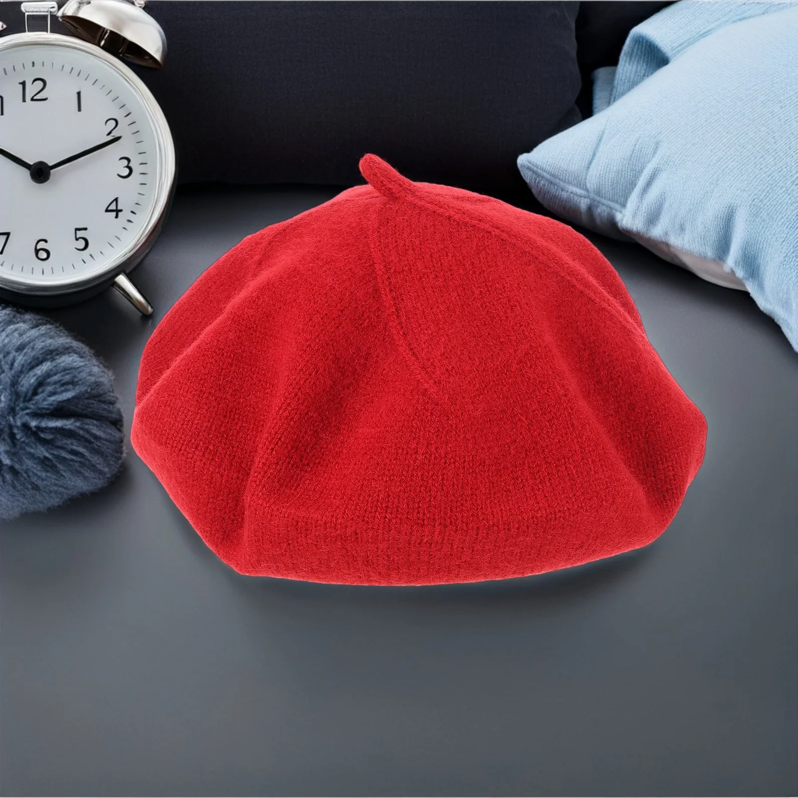 

Women Cap Vintage Knit Beret Hat French Style Autumn Winter Fashion Daily Wear Girl Outdoor Elegant Soft Warmth Casual Formal