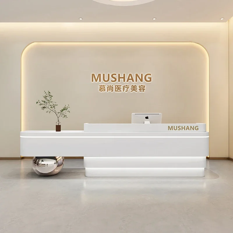 Design Hotels Front Desk Reception Counter Barber Classic Business Reception Desks Modern Clothing Mostrador Recepcion Furniture